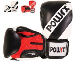 POWRX Bokshandschoenen Echt leer I Bokshandschoenen Handschoenen Bokshandschoenen Gewichtsvariaties I Vechtsporten MMA Bokshandschoenen Sparring Bokszak I Heren Dames