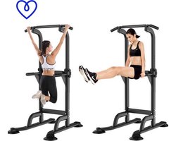 Pull up bar Verstelbaar krachtstation voor Pull Ups.  Pullup Bar apparaat voor Krachttraining en Fitness - Ook te gebruiken als dip station