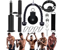 Pulley Cable System DIY Gewicht Fitness Apparatuur Set Professionele Armkracht Training Onderarm Trainer voor Thuisgymnastiek Training Biceps Triceps Schouders en Rug