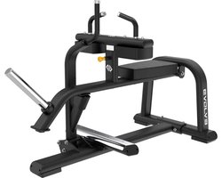 Seated Calf Raise Machine - Evolve Fitness UL-150 Ultra Series - Plate Loaded - Gepoedercoat frame - Duurzame bekleding - Vloerbeschemers - Antislip handvaten