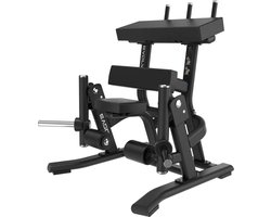 Standing Leg Curl Machine - Evolve Fitness UL-140 Ultra Series - Plate Loaded - Gepoedercoat frame - Duurzame bekleding - Vloerbeschemers - Antislip handvaten