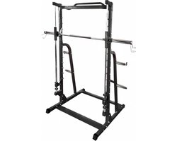 Toorx Fitness - Smith Machine - Krachtstation - WLX-70 - Zwart - met Chin-Up Bar - voor 25 mm, 30 mm en 50 mm halterschijven