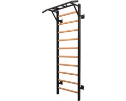 Toorx Professional LDX-3000 Wallbar - Beukenhout - Wandrek - 10 Sporten - met Optrekstang