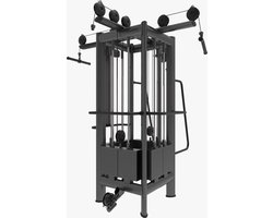 Xtreme Fitness - Cable Jungle - Selection Style - Multifunctioneel Krachtstation - Kabelstation voor Pulley- en Kabeloefeningen - Professioneel Fitnessapparaat voor Gym