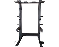 Xtreme Fitness - Half Rack - Verstelbaar Krachtstation - Voor Squats, Bench Press en Pull-Ups - Compact en Robuust Fitnessrek