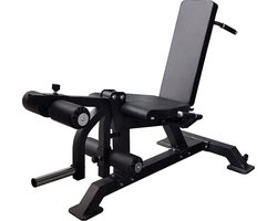 Xtreme Fitness - Leg Extension / Leg Curl Bench - Verstelbare Trainingsbank - Voor Been-, Quadriceps- en Hamstringtraining - Multifunctioneel Fitnessapparaat