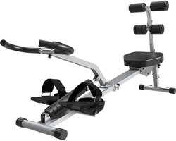 BBV Fitness apparaat - Roeimachine - Roeiapparaat - Roeimachine inklapbaar - Multifunctioneel - 120KG - 1.5M tot 1.85m