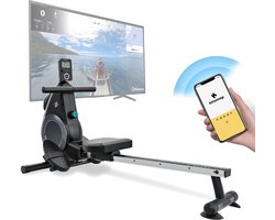 Bluefin Fitness Blade FIT Roeitrainer | Compatibel met Kinomap | Home Gym Roeitrainers | Opklapbaar en Makkelijk Op Te Bergen | Digitale LCD-Console | Smartphone App | Opklapbare Home Gym Roeitrainer