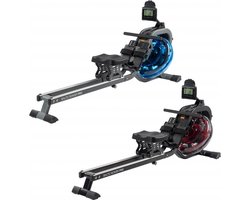 cardiostrong Roeitrainer Baltic Rower Pro blauwe tank, grijs frame