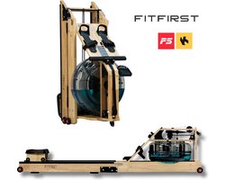 FitFirst® Roeitrainer met Waterweerstand - Inklapbare Roeimachine - Geschikt voor elke lengte - Roeiapparaat voor thuis - Roeitrainers - Inklapbaar