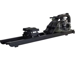 Fluid Rower Apollo Plus Black Roeimachine met 4 weerstanden - Roeiapparaat voor thuis - Verstelbaar - Water weerstand - Inclusief hartslagfunctie