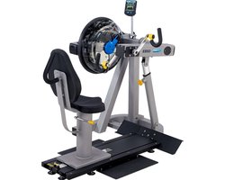 Fluid Rower E850 Club UBE Roeitrainer - Hartslagmeter - Roeimachine met 10 weerstanden - Bluetooth - Zilver