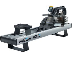 Fluid Rower Mega Pro XL - Opklapbaar - Roeimachine met 10 weerstanden - Roeiapparaat voor thuis - Bluetooth - Verstelbaar - Water weerstand - Inclusief hartslagfunctie