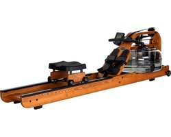 Fluid Rower Viking Pro XL Roeitrainer - Opklapbaar - Roeimachine met 10 weerstanden - Roeiapparaat voor thuis - Bluetooth - Verstelbaar - Water weerstand - Inclusief hartslagfunctie