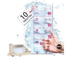 LevinQ® Water Roeitrainer Puritabs Tabletten Roeimachines 1x 10 tabletten + Handschoenen