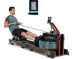 Opvouwbare Waterroeier Fitness Roeier Opvouwbaar Voor Thuis Kantoor Elektrische Waterpomp Waterbestendigheid Lcd Display App Centrale Trekking Verstelbare Zitting Waterroeimachine