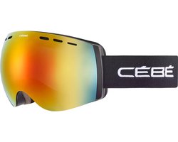 Cébé Cloud Skibril Uni - Black Matte - Grey Flash Dark Red Cat 3