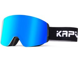 Kapvoe - Skibril - Magnetische lens - UV400 - OTG Design - Blauwe Lens