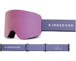 KingSeven - Randloze Unisex Skibril met UV400 en Polarisatiefilter - Paars - Model Z297