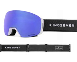 KingSeven - Unisex Skibril met UV400 en Polarisatiefilter - Blauw - Model Z302