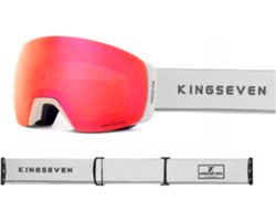 KingSeven - Unisex Skibril met UV400 en Polarisatiefilter - Magenta - Model Z304