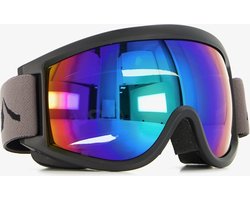 Mountain Peak heren dames skibril gekleurde lens - Zwart