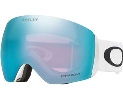 Oakley Flight Deck L Prizm Snow Skibril Wit Prizm Iridium Snow Sapphire/CAT3