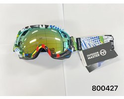 OUTDOOR MASTER OTG Skibril | 100% UV beschermende ski/snowboard-bril voor kinderen | Te gebruiken over zonnebril | Licht, flexibel frame met dubbel gelaagd vizier voorkomt condens | Compatible met elke helm