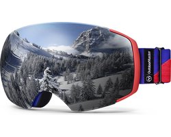 OUTDOOR MASTER OTG Skibril PRO | 100% UV beschermende ski/snowboard-bril voor heren, dames en jongeren | Te gebruiken over zonnebril | Licht, flexibel frame met dubbel gelaagd vizier voorkomt condens | Compatible met elke helm