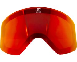 Polarshred Magnetische replacement lens Rood - voor Skibril / Snowboardbril