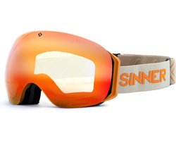 Sinner Avon OTG Skibril - Oranje + GRATIS EXTRA LENS | Categorie 1