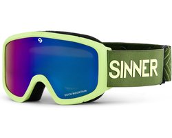 Sinner DUCK MOUNTAIN kinder skibril - Licht Groen - Groene Lens