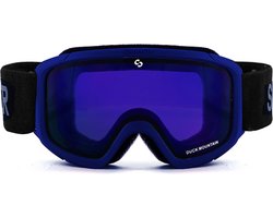 Sinner Duck Mountain skibril kind - Mat Blauw - Blauwe lens