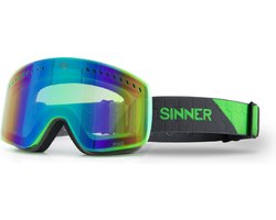 SINNER Pine Skibril - Groen frame + Groene spiegellens - One size