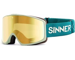 Sinner Sin Valley S Skibril - Groen + GRATIS EXTRA LENS | Categorie 3