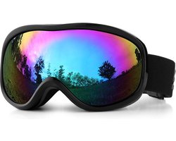 Ski bril Zwart - Snowboardbril - UV Beschermend - Verstelbare Ski/Snowboard bril - Unisex - Multi glas