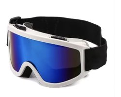 Skibril - Verstelbare Kinder Skibril - Snowboardbril - Beschermende Bril - Winddichte Bril - Snow Goggles - Wintersport - Unisex - Wit - White - Kids -