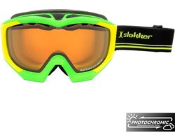 Slokker RS Photochromic Skibril - Groen | Categorie 1-2