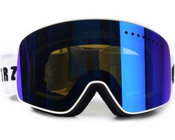 Vizorz Skibril met Grijs/Blauw vizier - Inclusief hardcase en opberghoes