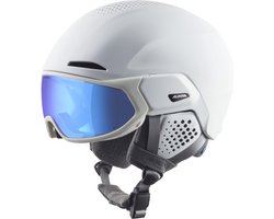 Alpina Alto Q Lite Skihelm Met Vizier 2023 | White Matt | Quatroflex Lite Mirror S2 | Maat: 51 - 55 cm