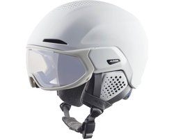 Alpina Alto V Skihelm Met Vizier | Varioflex S1-S2 | White Matt | Maat: 51 - 55 cm