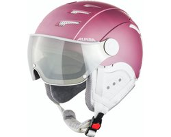 Alpina Jump 2.0 HM Skihelm Met Vizier | Hicon Cat. 2 | Berry White Matt | Maat: 59 - 61 cm