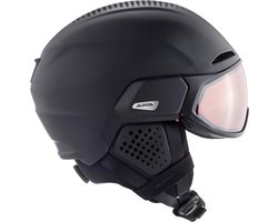 Alpina Oro QV MIPS Skihelm Met Vizier - Black Matt | QuatroVarioflex S2-S3 | Maat: 51 - 55 cm