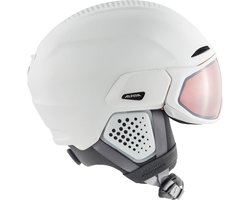 Alpina Oro QV MIPS Skihelm Met Vizier - White Matt | QuatroVarioflex S2-S3 | Maat: 55 - 59 cm