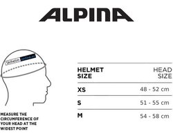 Alpina Pizi Junior Skihelm - Blue Matt | Maat: 46 - 51 cm