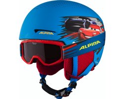 Alpina Zupo Disney Skihelm + Piney Skibril - Cars |  | Maat: 51 - 55 cm