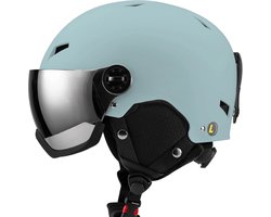 Bella Pista - Vizierhelm - Skihelm - Skihelm met vizier - Maat S - Mint groen