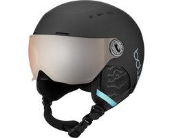 Bolle Quiz Gun Visor  Skihelm - Unisex - zwart/blauw Maat 49-52