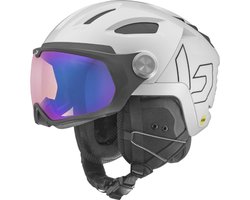 Bollé V-Ryft Mips Skihelm met vizier 2023 | Phantom Blue Cat. 1 to 3 | White Pearl Shiny | Maat: 55 - 59 cm