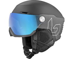 Bollé V-Ryft Pure Skihelm met vizier 2023 | Photochromic Blue Cat.1-3 | Black Coal Matte | Maat: 55 - 59 cm